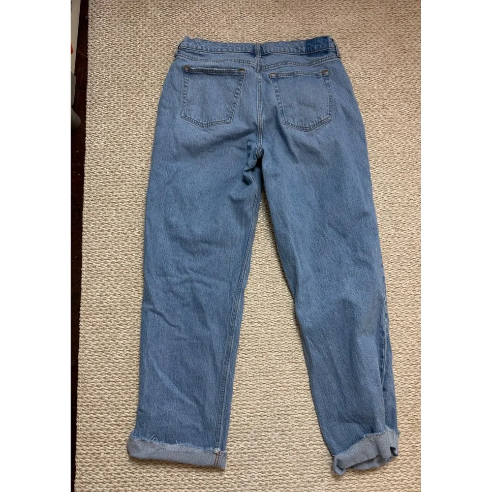 Abercrombie & Fitch Curve Love The Baggy Low Rise Jeans Light Wash‎ Blue 31/12